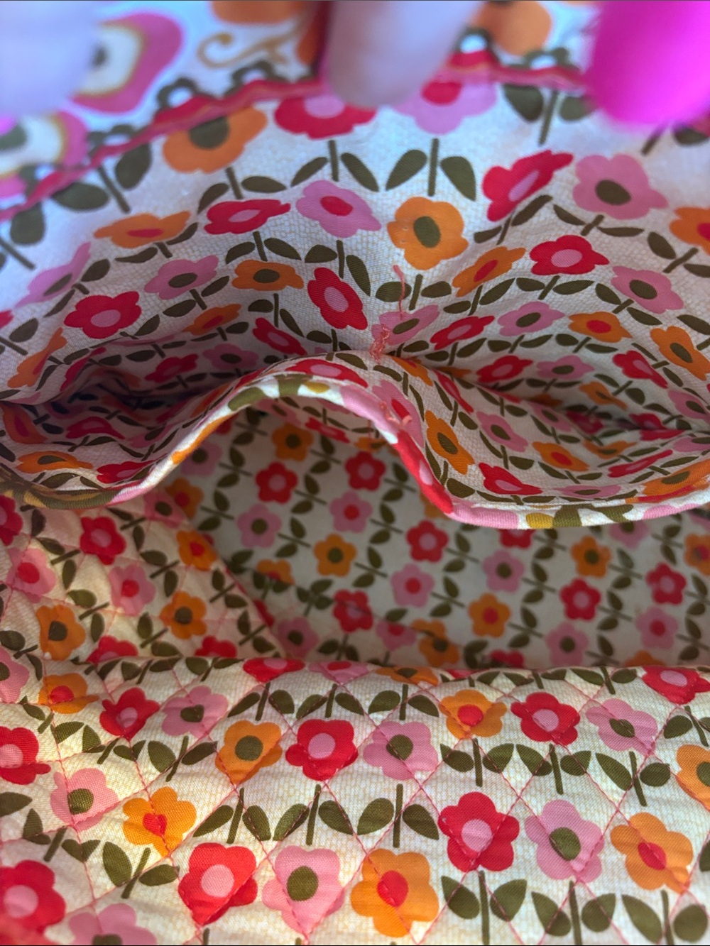 Vera Bradley Retired Folkloric pattern Quilted Floral Tote - Picture 11 of 11